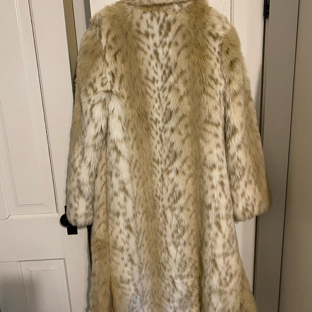Dennis Basso faux fur long coat